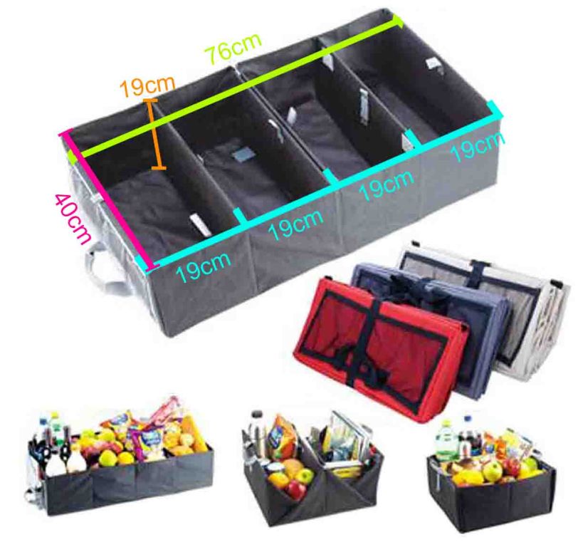 TRUNK ORGANIZER WITH ANTI- SLIP PAD
