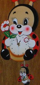 Wooden pendulum clock