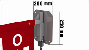 Pvc Banner With Logo And Wall Mount