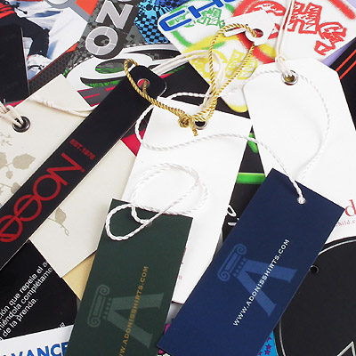 hangtag and stickers