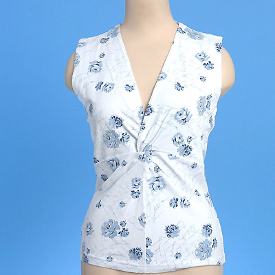 Ladies' Knitted Vest with Allover Print