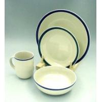 Colour Banded Dinner Set