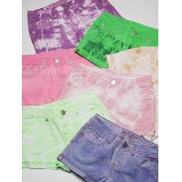 Girl's tie dyed short