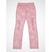 Girl's creased deconstruction jean