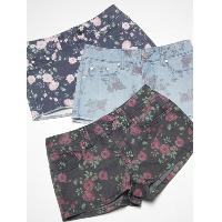 Girl's printed flora shorts