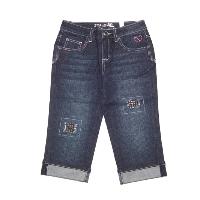 Girl's patchwork heatseal pant