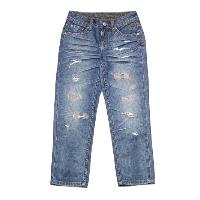 Girl's mending jean