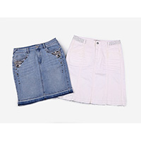 Ladies' embellished stretch skirts