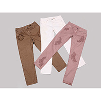 Ladies' laced stretch jeans