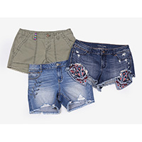 Ladies' fancy stretch shorts
