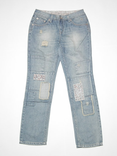 Girl's patchwork jean