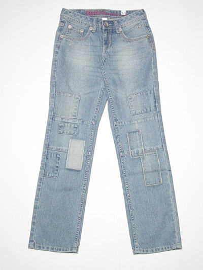 Girl's patchwork jean