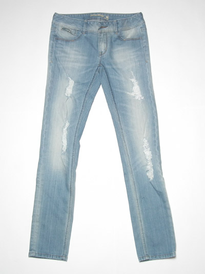 Ladies' deconstruction jean