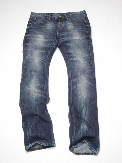 Men's creased jean