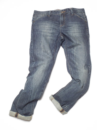Men's creased jean
