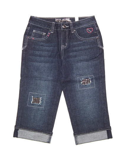 Girl's patchwork heatseal pant