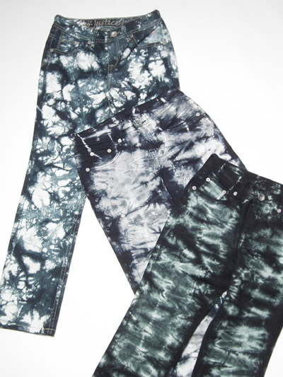 Girl's tie dyed jean