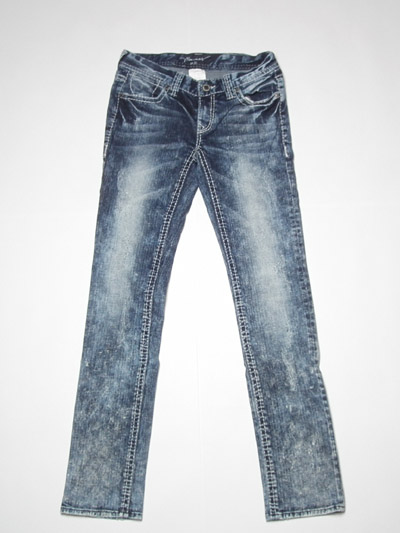 Ladies' thick stitch jean
