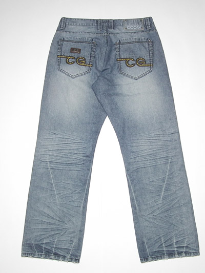 Men's creased hem jean (bk)
