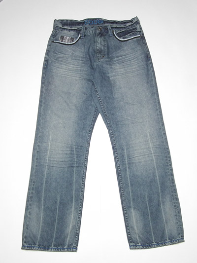 Men's creased hem jean (frt)