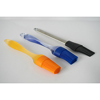 Silicone Brush with Plastic/Stainless Steel Handle