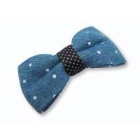 Denim Bow Hair Clip