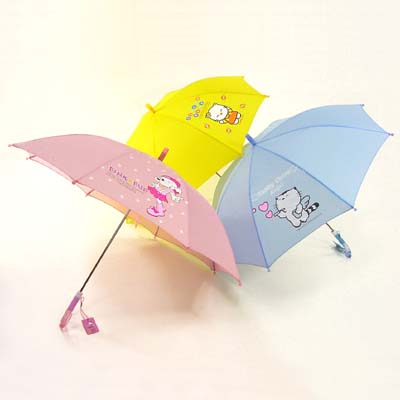 Silk Screen Cartoon Printed Umbrella