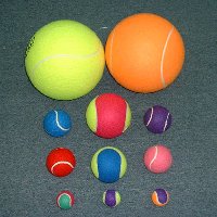 Various Tennis Ball Items