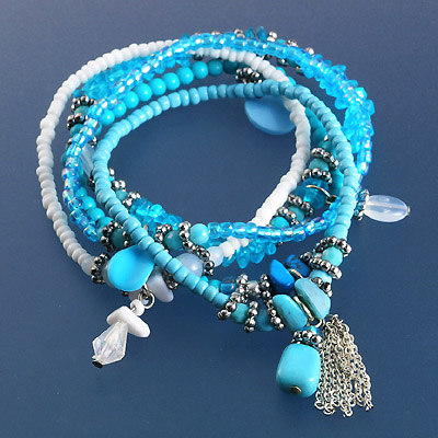 5 rows elastic bracelets