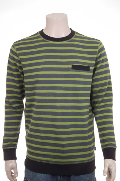 ERGO Mos Stripe french terry L/S tee