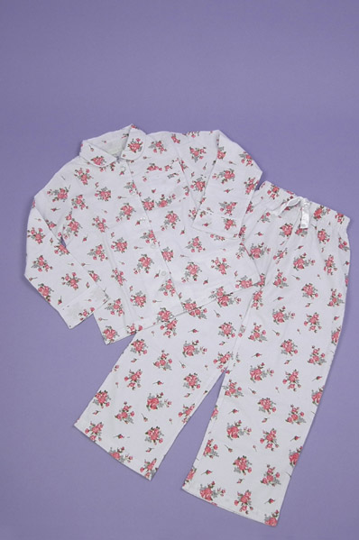 4B-G1004 Kids Georgia woven printed flannel Pajama set