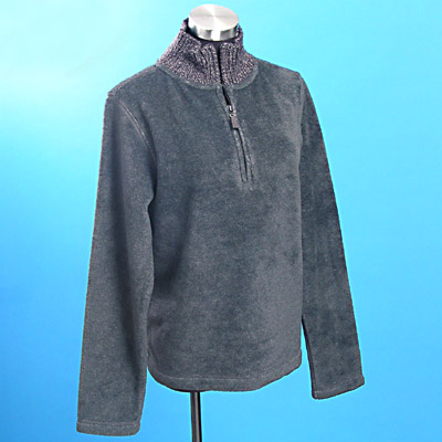 LADIES' POLAR FLEECE PULLOVER WITH HEAVY SWEATHER COLLAR