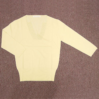 LADIES' KNITTED PULLOVER.(12G)