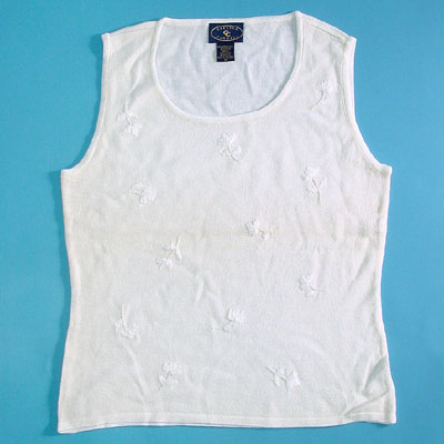LADIES' KNITTED VEST. (12G)