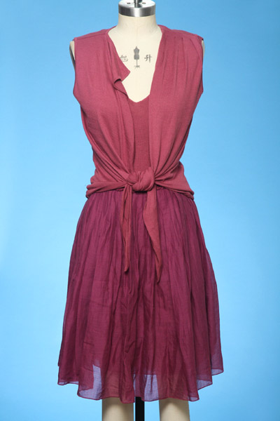 Ladies' Knitted Cardigan / Ladies' Woven Dress
