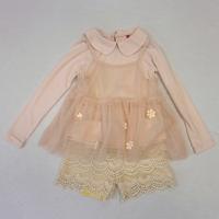 Jersey Shirts with Organdie Vest & Laced Shorts