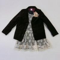 Velvet Jacket & Lacey Dress