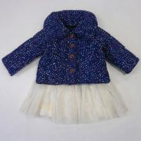 Sweater Knit Padding Jacket & Mesh Ballet Skirt