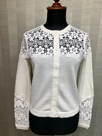 Knit Sweaters with Lace/Fur Trimmings