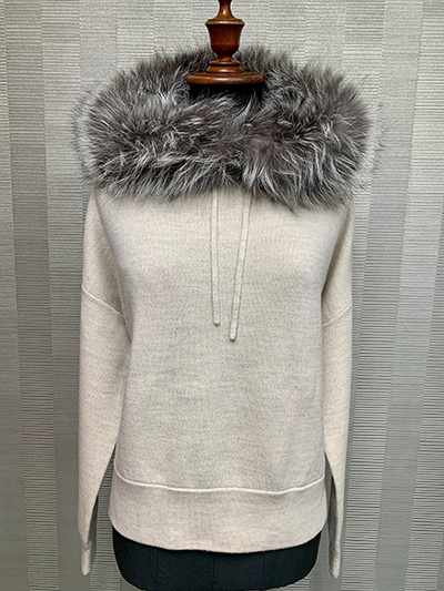 Knit Sweaters with Lace/Fur Trimmings