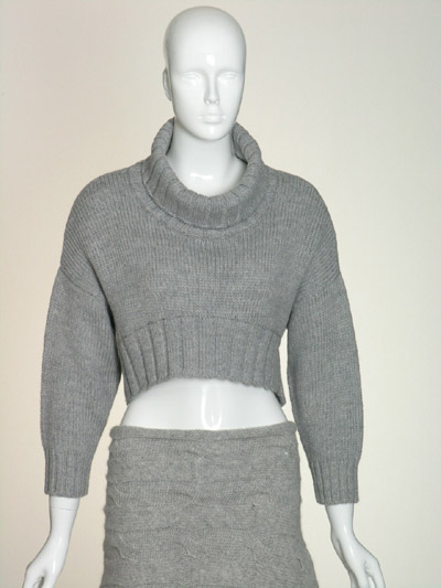 LADIES' POLO NECK LONG SLEEVE PULLOVER (3GG TUCK)