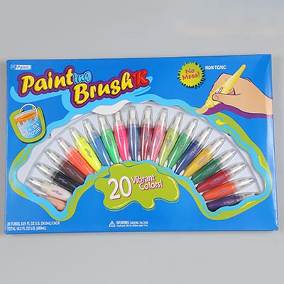 JUMBO TIP WASHABLE PAINT BRUSHES 20X24ML