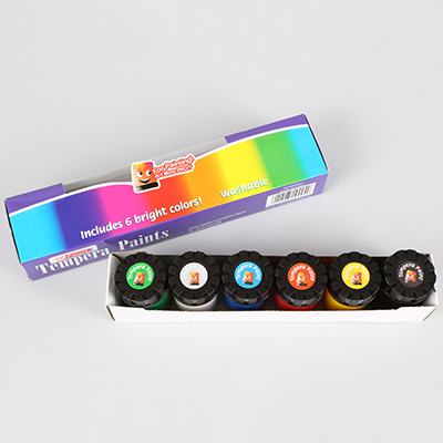 6 BRIGHT TEMPERA PAINTS 6X20G