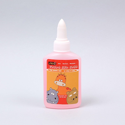 57.23ml INU Graffiti and Hippo Friends Clear Gel/ Puzzle Glue, Pink