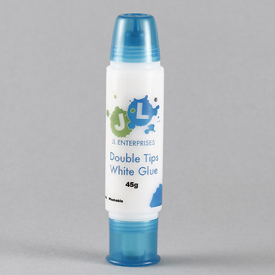 45G Dual Tip Glue Pen, White Glue, JL Brand