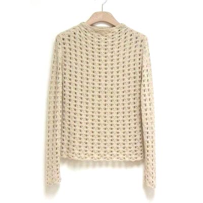 Ladies' 35% Cotton 12% Wool 8% Angora 22% Viscose 23% Nylon Boat Neck Long Sleeve Pullover
