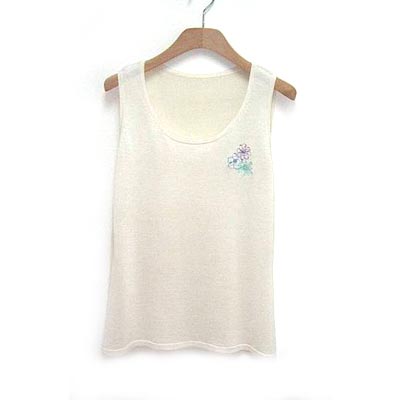Ladies' 55% Silk 45% Rayon Scoop Neck Tank Top