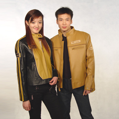 FS-05: Heavy pig nappa lady racing jacket ,FS-68: Heavy pig nappa men racing jacket