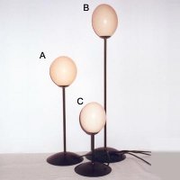 Ostrich Egg Lamps
