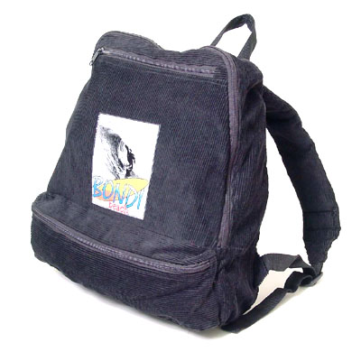Back Pack Cotton Corduroy w/off-set imprint logo on front panel.
